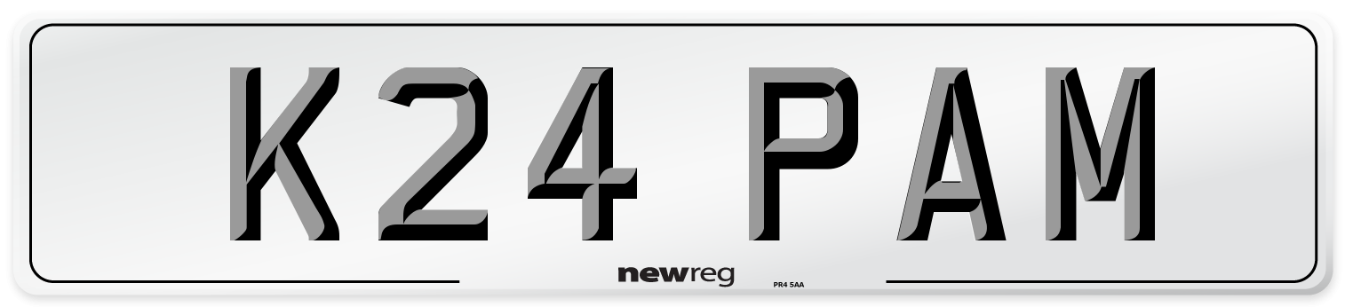 K24 PAM Number Plate from New Reg